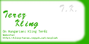 terez kling business card